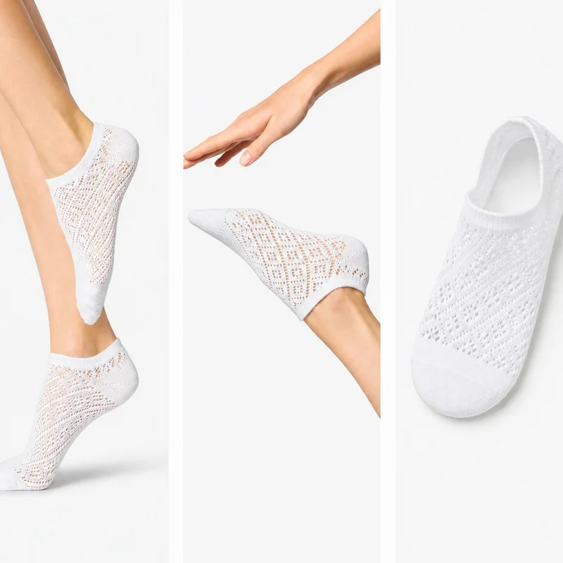Twins Openwork Sneaker Sok (2-pack) VOBC68163