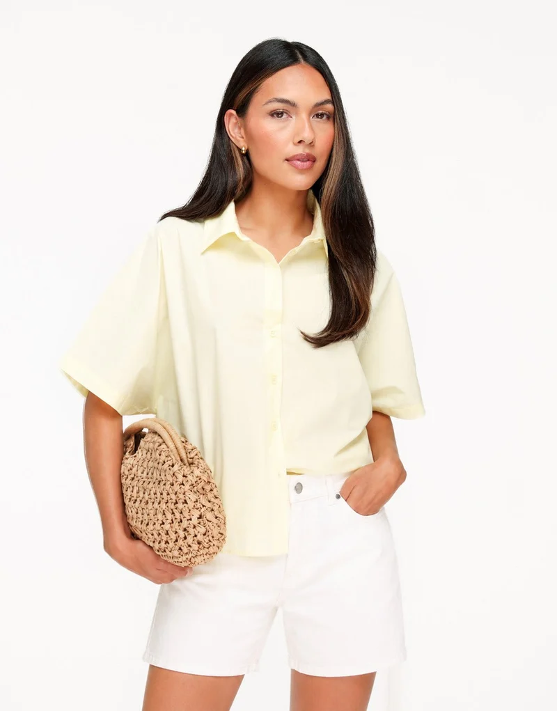 Lichtgele Basic SS - Blouse