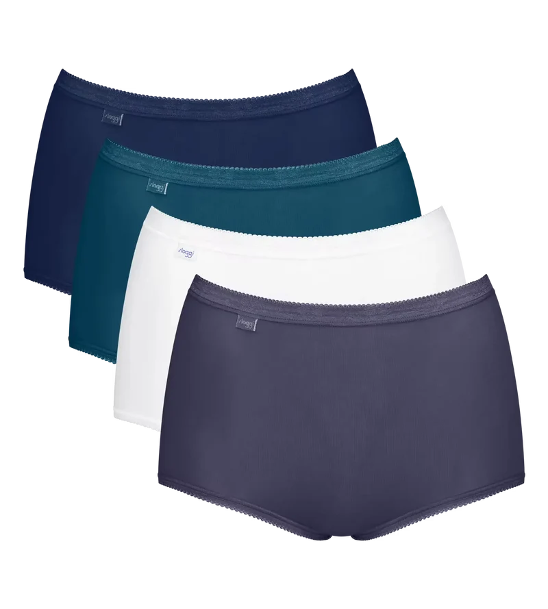 Sloggi 4-pack dames Basic Maxi slips - Color