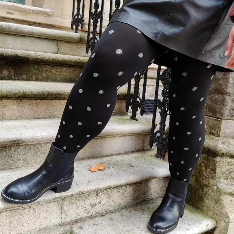 80 Denier Tights - Polka Bear