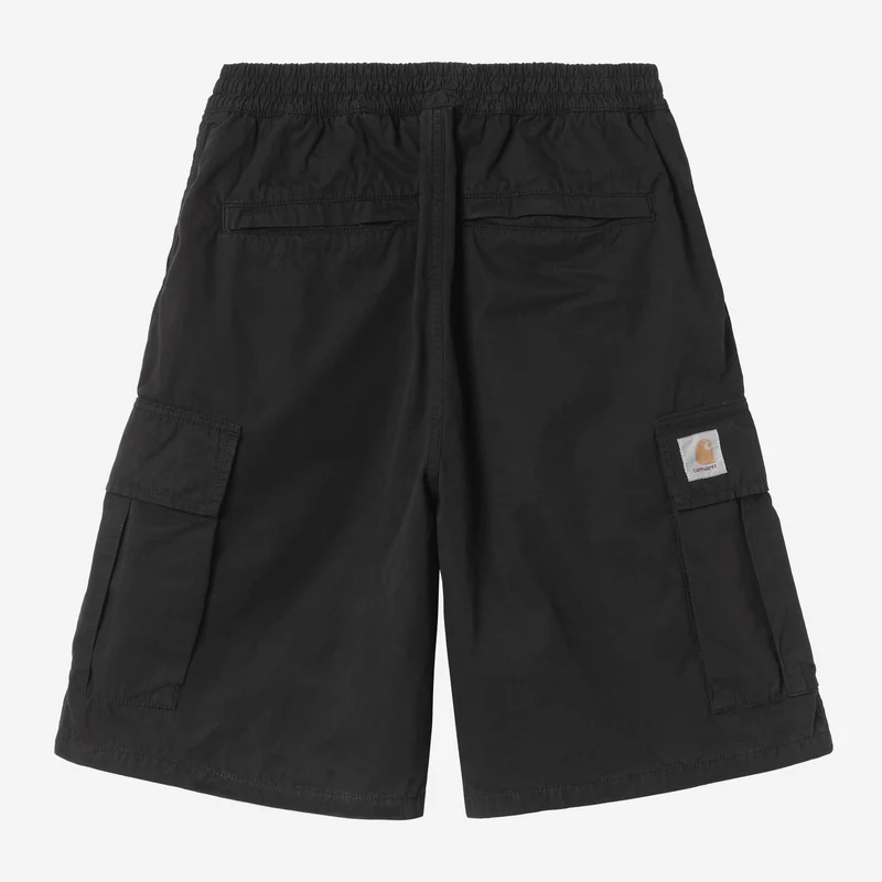Carhartt WIP Mandler cargoshort voor heren | Zwart, geverfd
