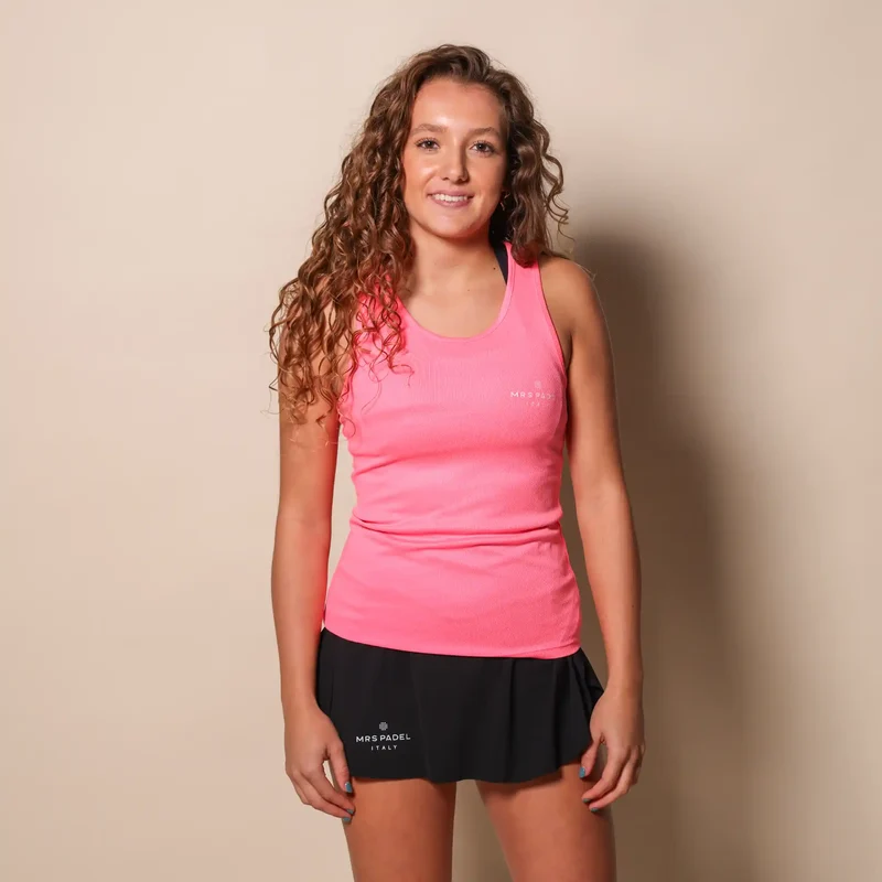 Padel Singlet Neon Roze