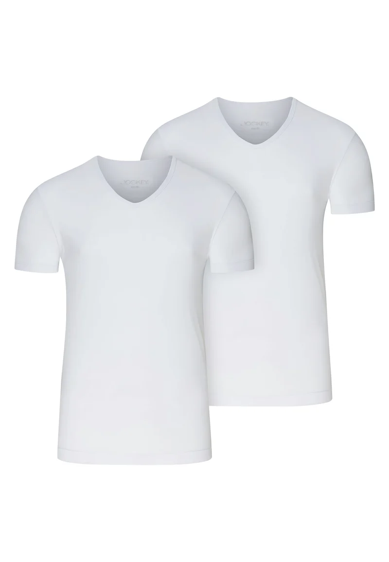 Jockey® Microfiber Air V-Neck Shirt - 2 Pack
