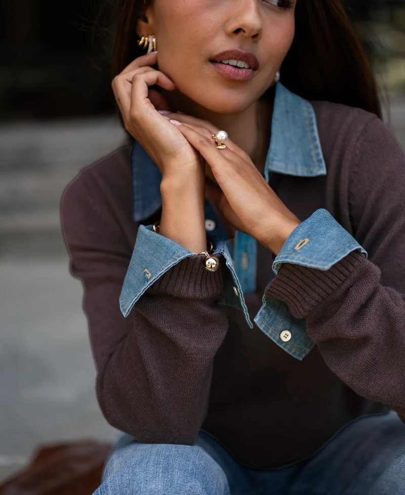Trui-blouse LA COLLEGE Bruin