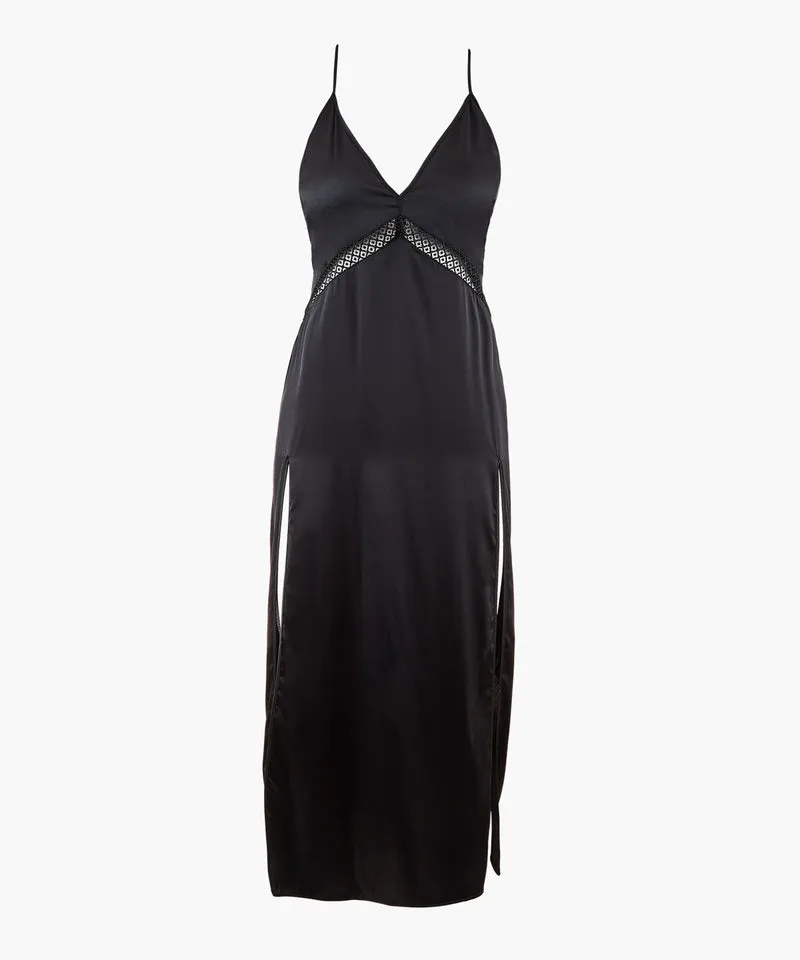 Silk Desire Nuisette longue Noir