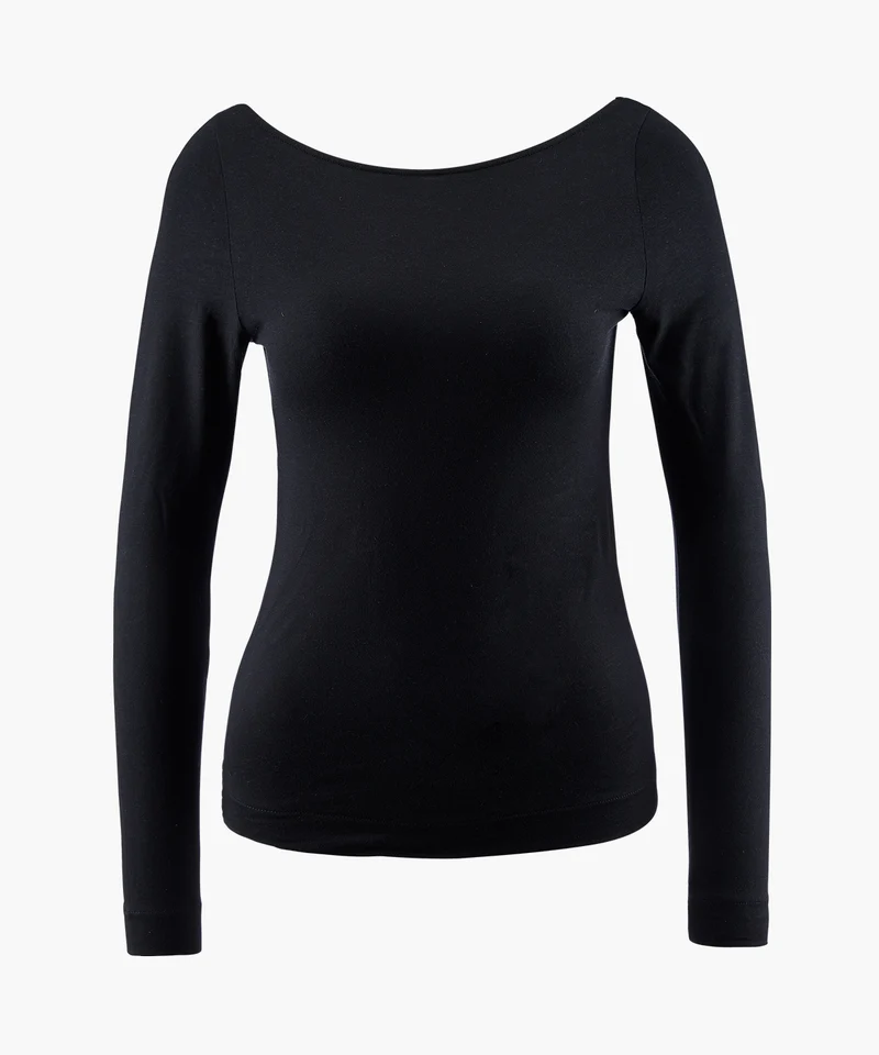 Night Crush Top manches longues Noir