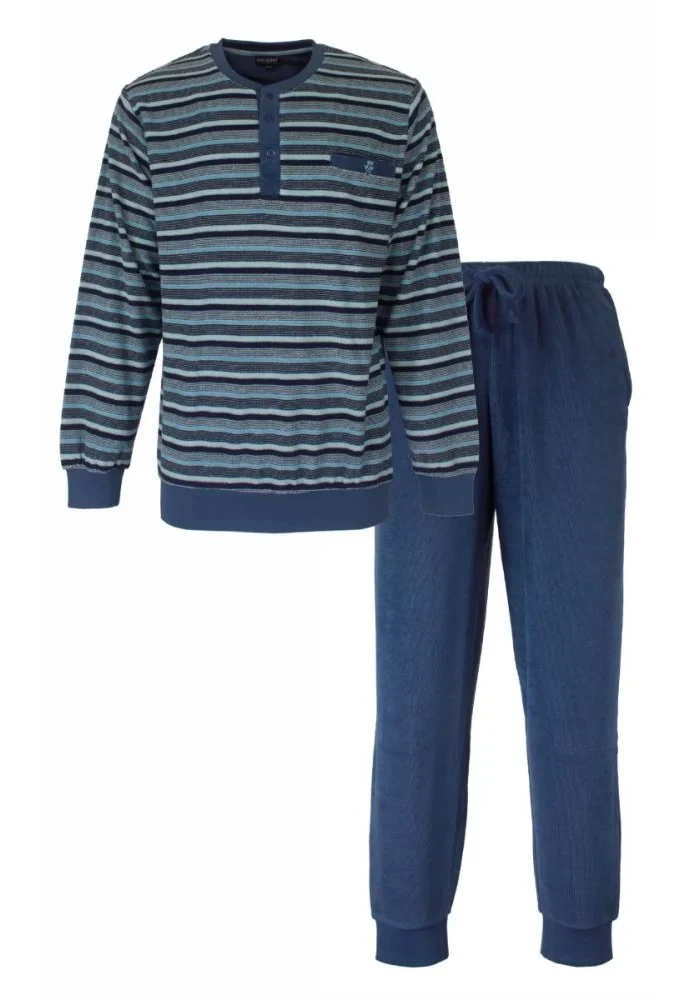 Paul Hopkins Badstof pyjama heren - Lightblue