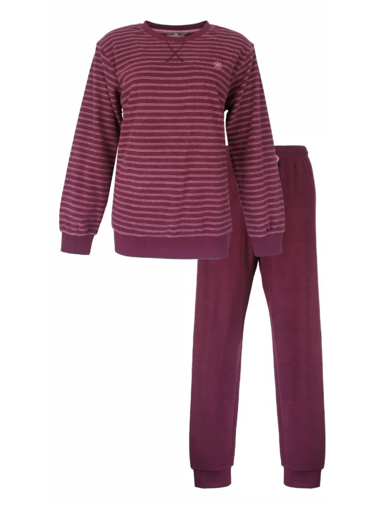Tenderness dames pyjama Badstof - Bordeaux