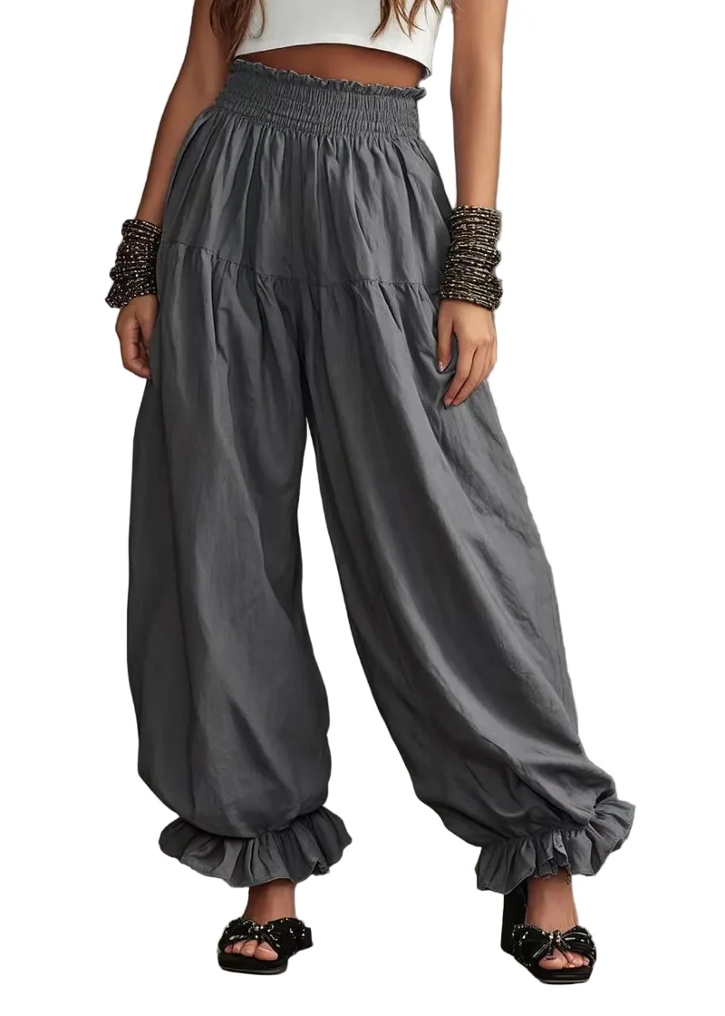 Dames Lantaarnbroek Oversized Met Hoge Taille