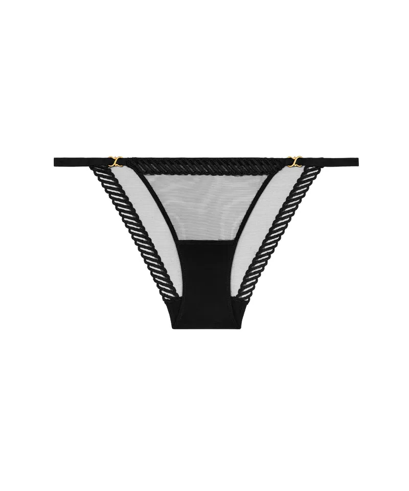 Sheer Emotion Culotte taille basse Black