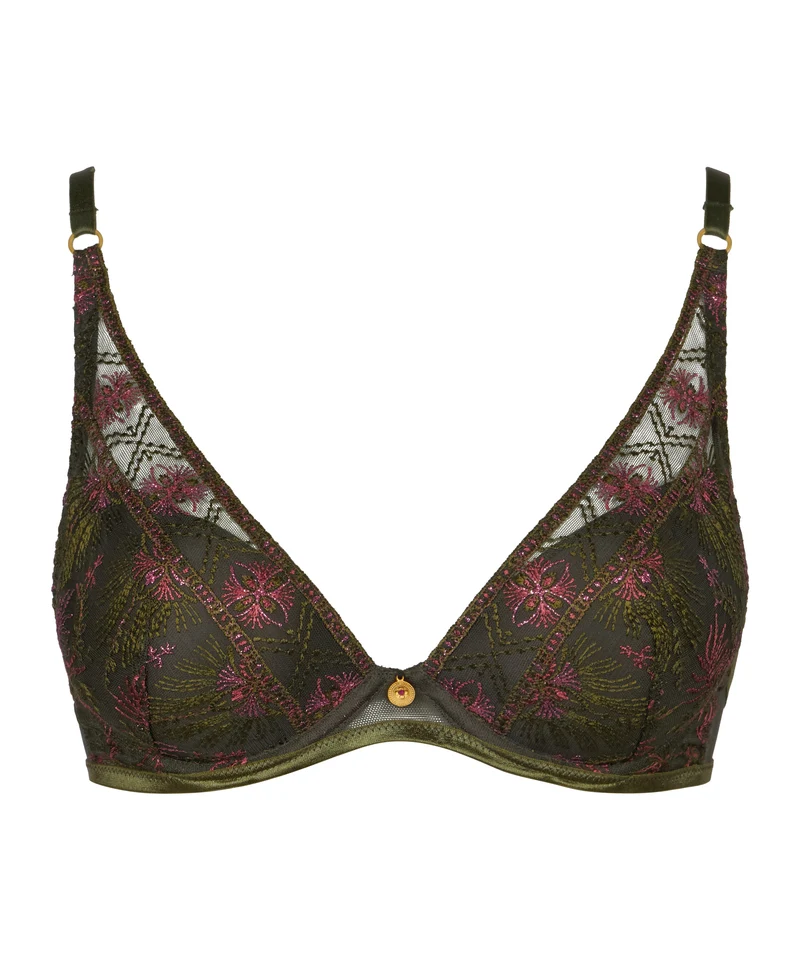 Sound of Heart Soutien-gorge Plunge foulard Dark Garden