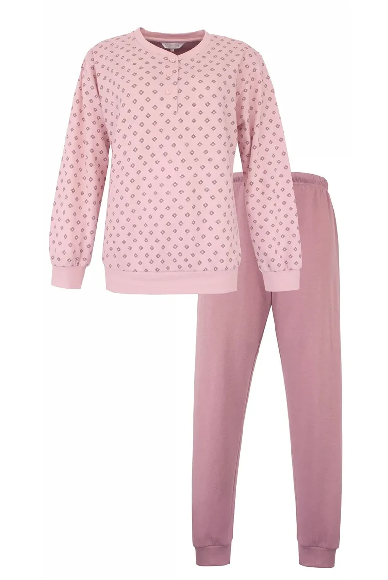 Tenderness fleece dames pyjama - Pink