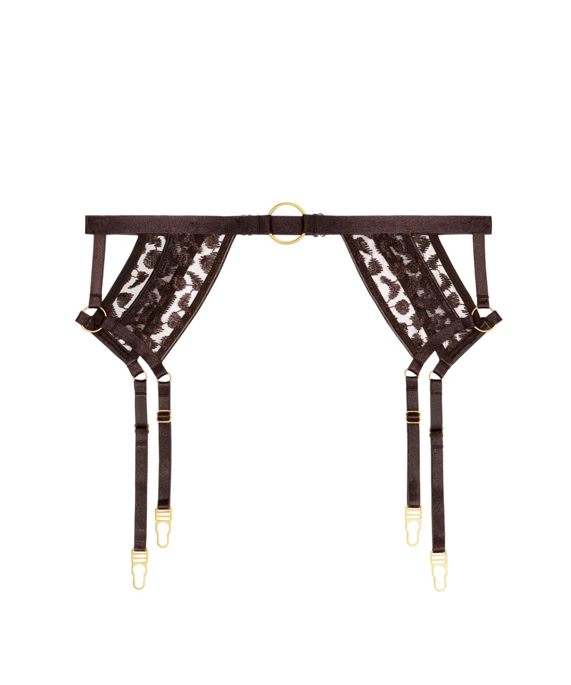 Crazy in Love Porte-jarretelles Satin Brown
