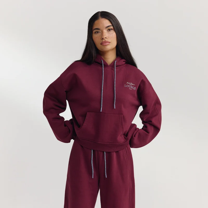 Oversized Hoodie - Kersenrood