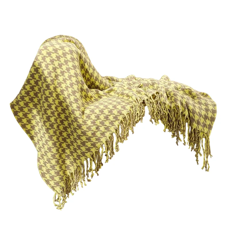 Unisex Deken Houndstooth Patroon Modern Design