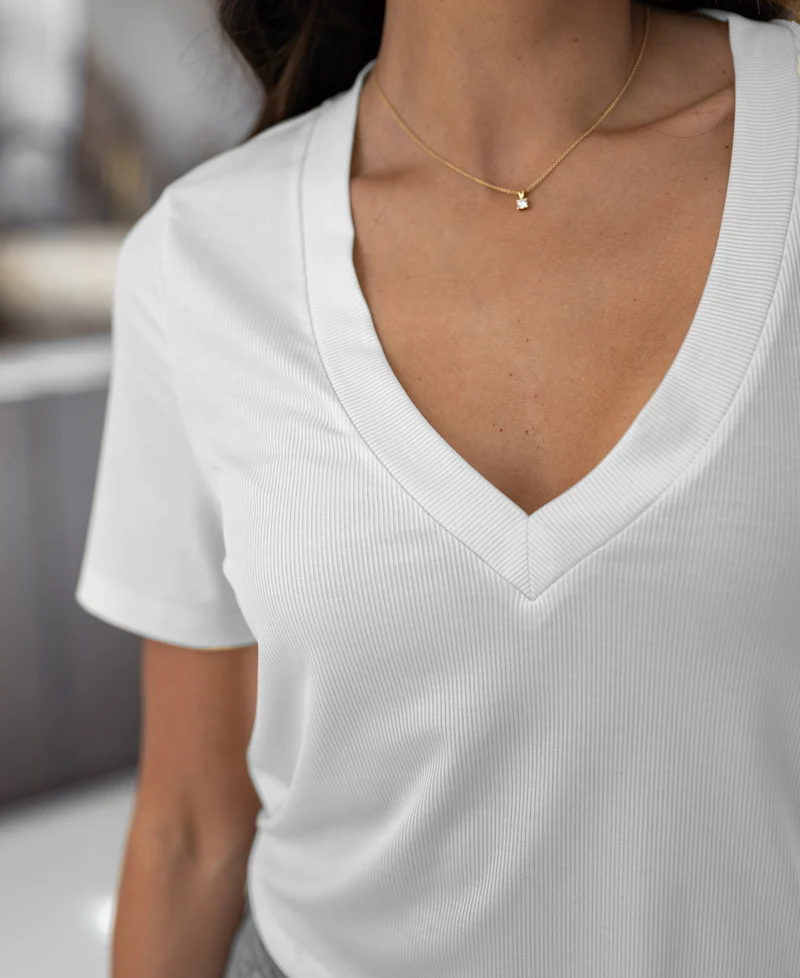 Lyocell T-shirt LA VIRA Wit