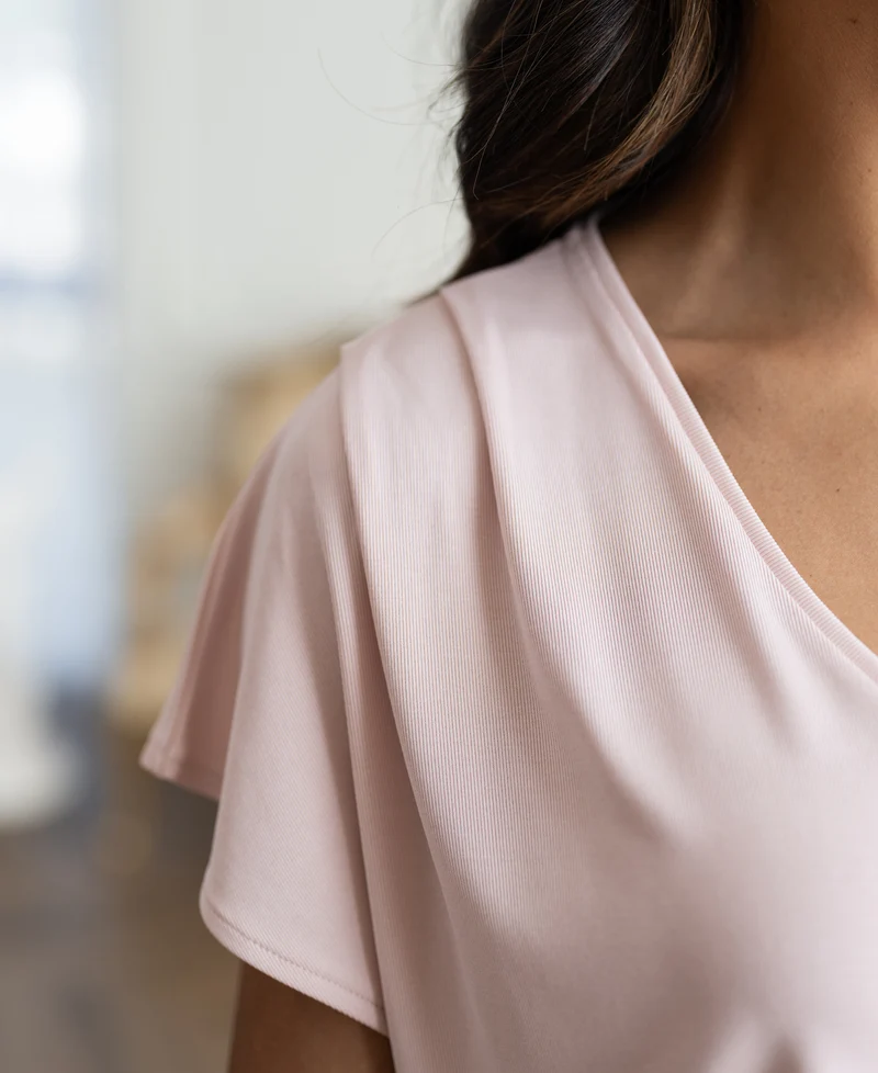 Rib T-shirt LA BONNE Blush
