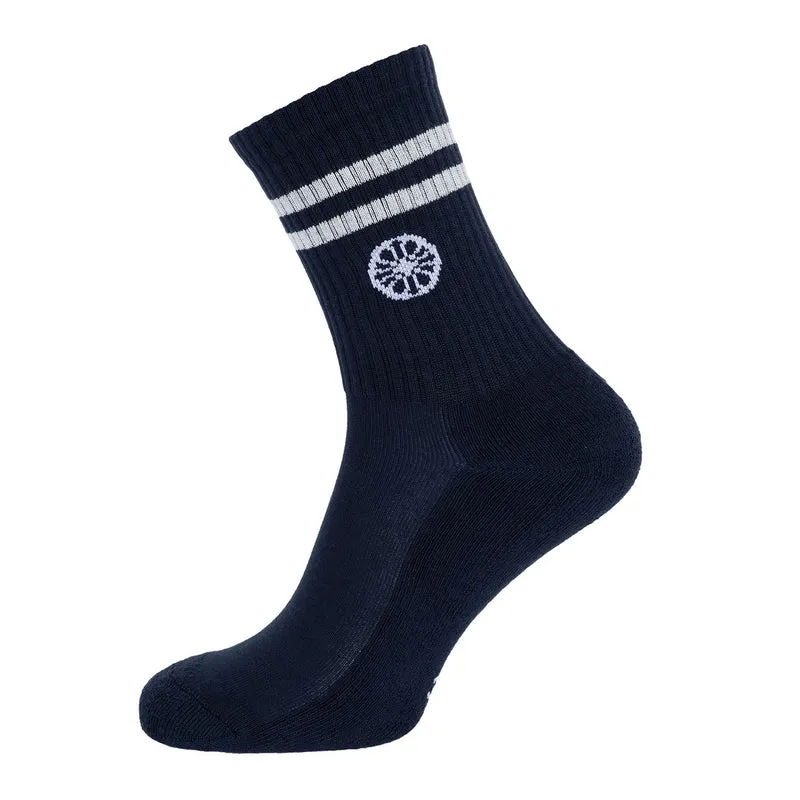 Indian Maharadja Striped Crew Sock Night Blue