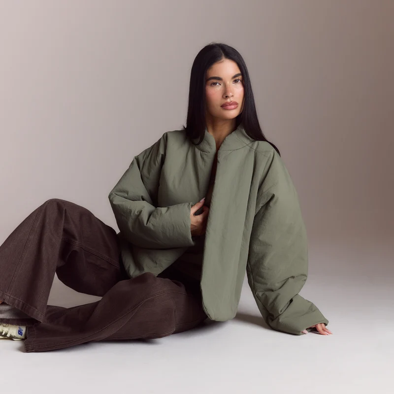 Cocoon Pufferjas - Saliegroen