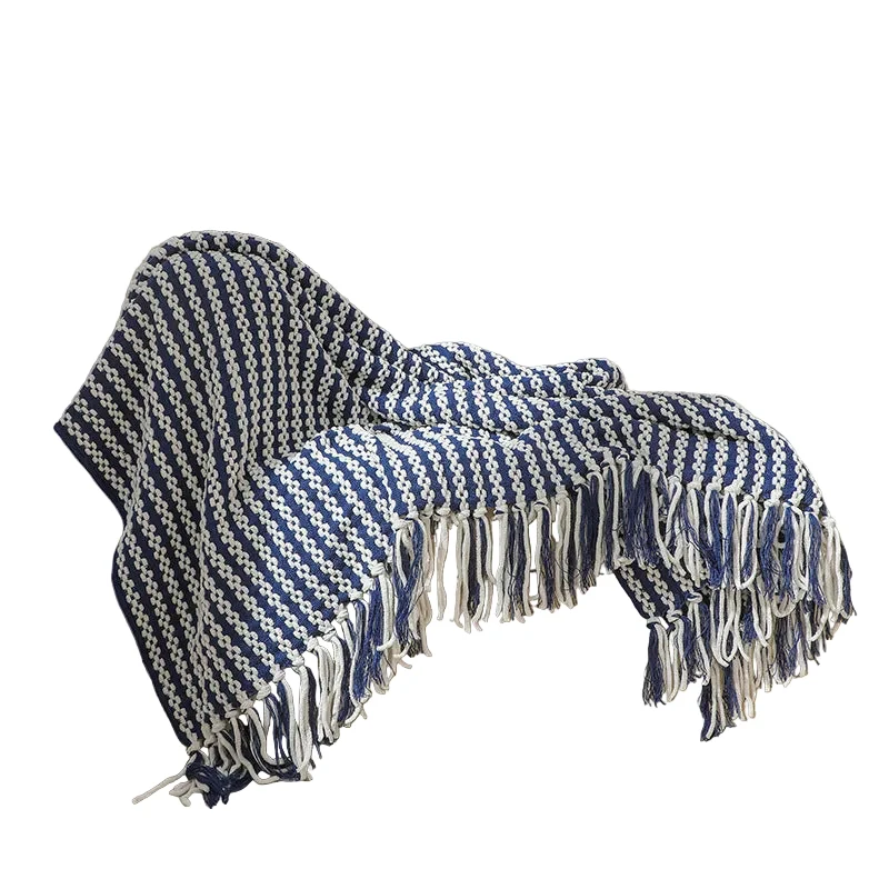 Unisex Decoratieve Deken Gestreept Design