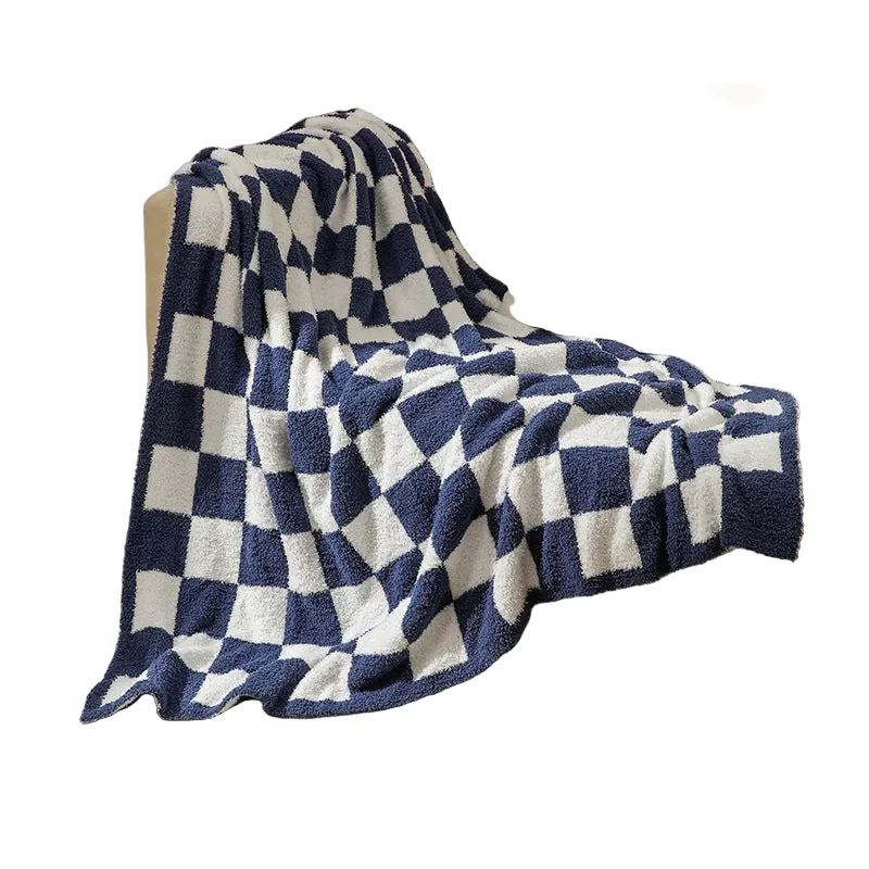 Unisex Deken Pluche Schaakbordstijl