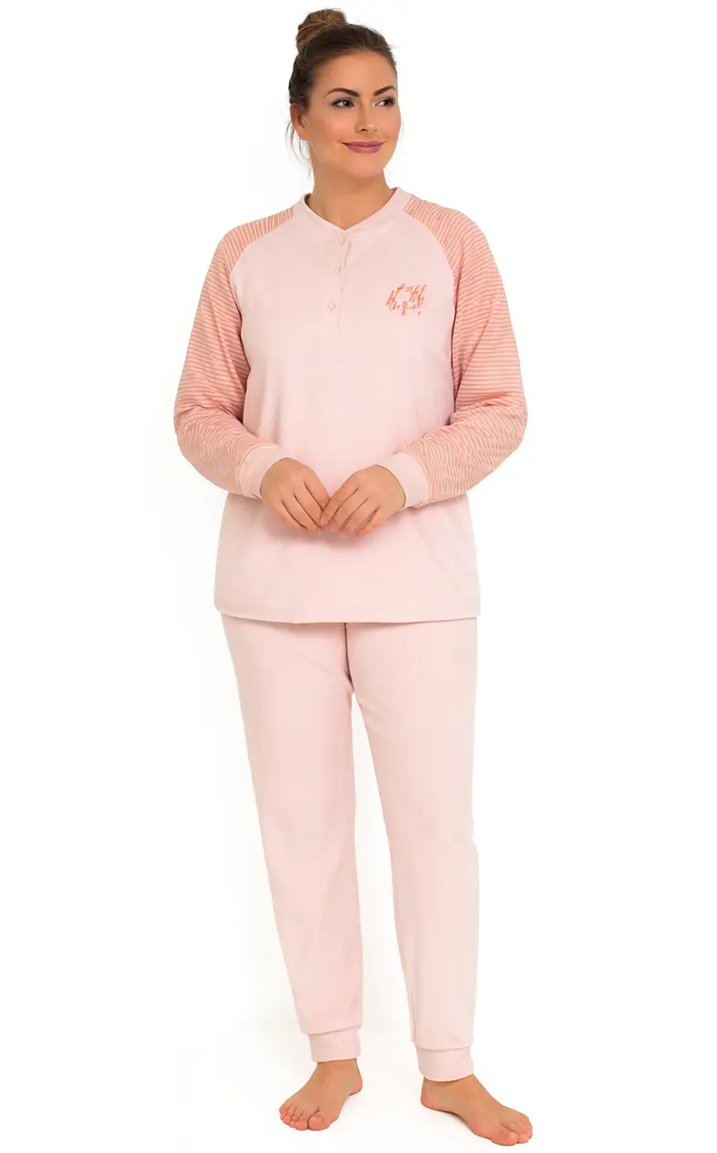 Lunatex badstof dames pyjama - Classic Winter