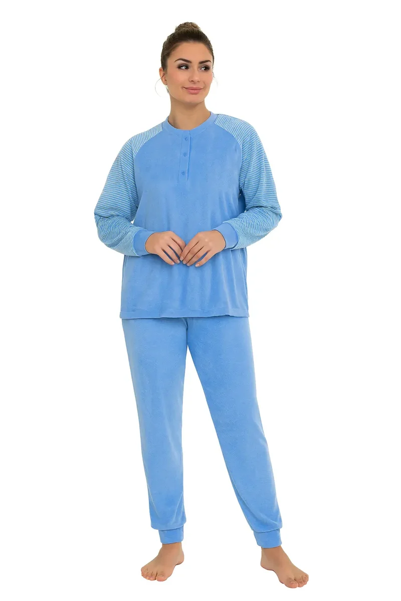 Lunatex badstof dames pyjama - Classic Winter