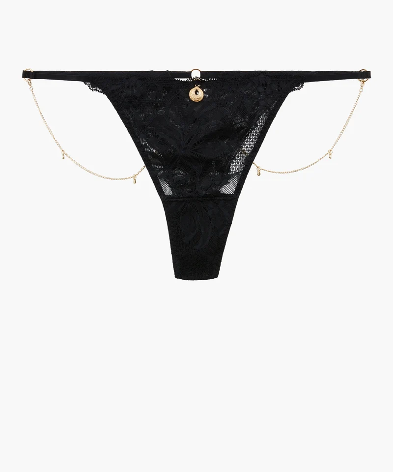 Gold Pleasure String Black Light