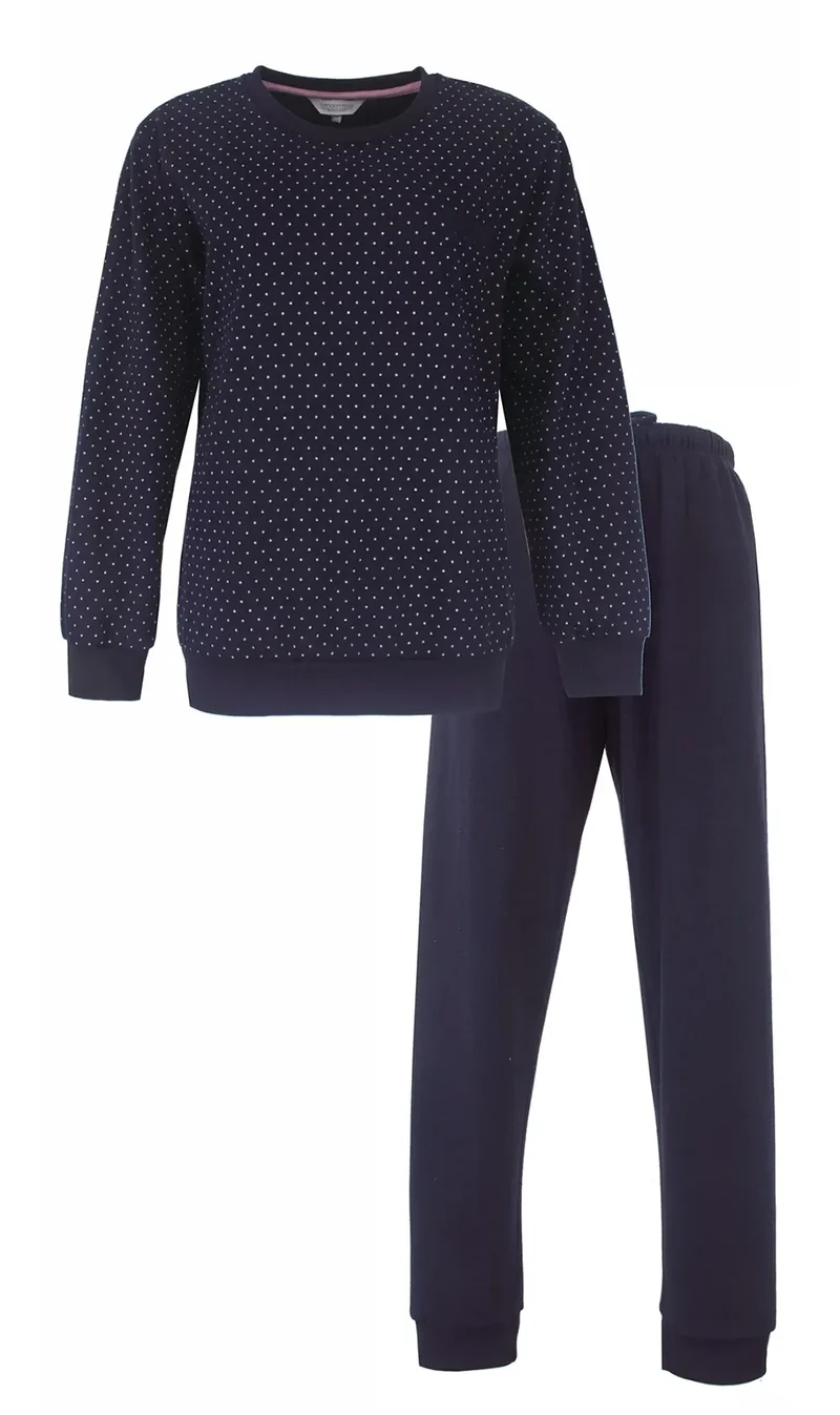 Tenderness fleece dames pyjama - Dark dots