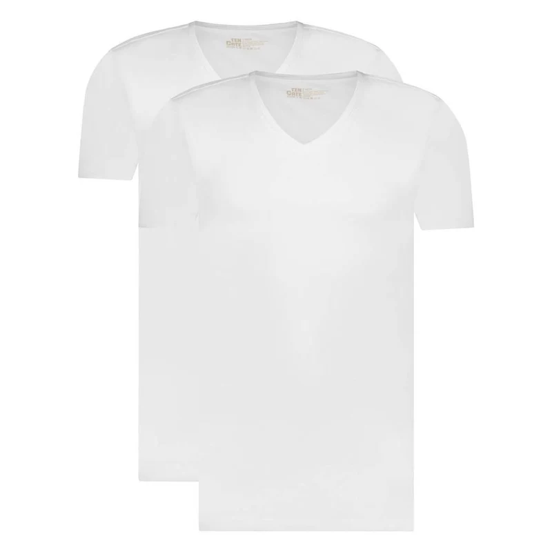 Basics men V-neck shirt 2 pack 32325