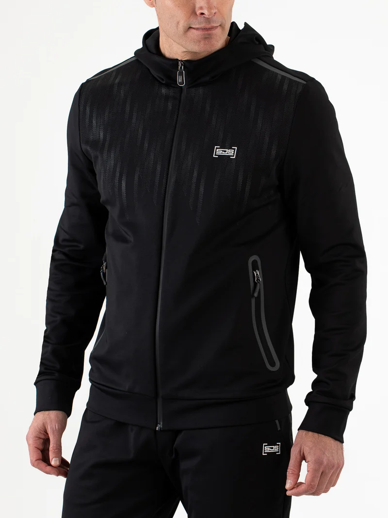 Sjeng Matthew Men hooded jacket - black