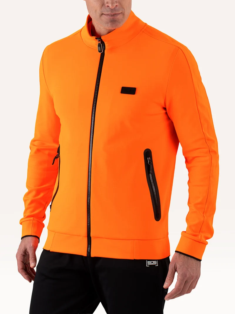 Sjeng Massimo Men track jacket - orange clown fish