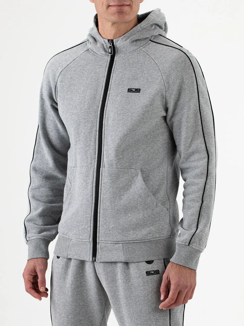 Sjeng Martin Man hooded jacket - college grey melange