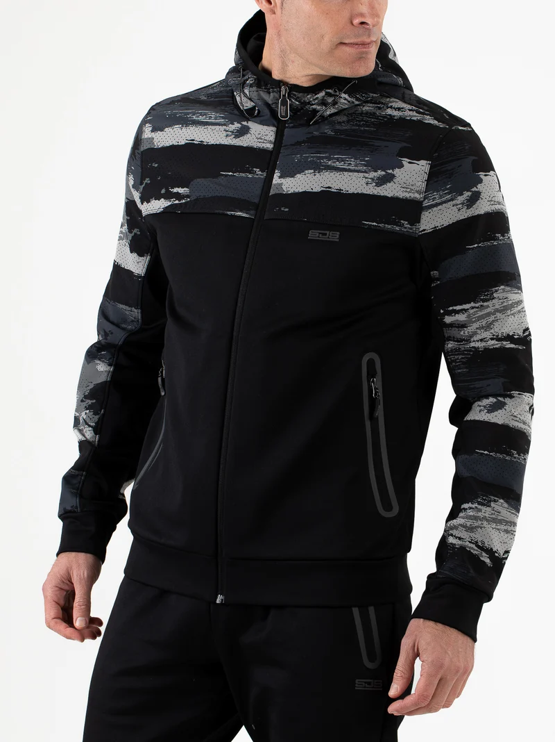 Sjeng Mars Man hooded jacket - black