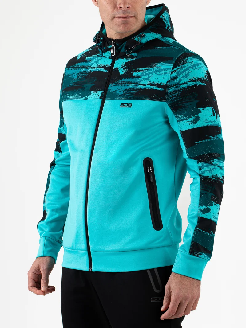 Sjeng Mars Man hooded jacket - aquamarine