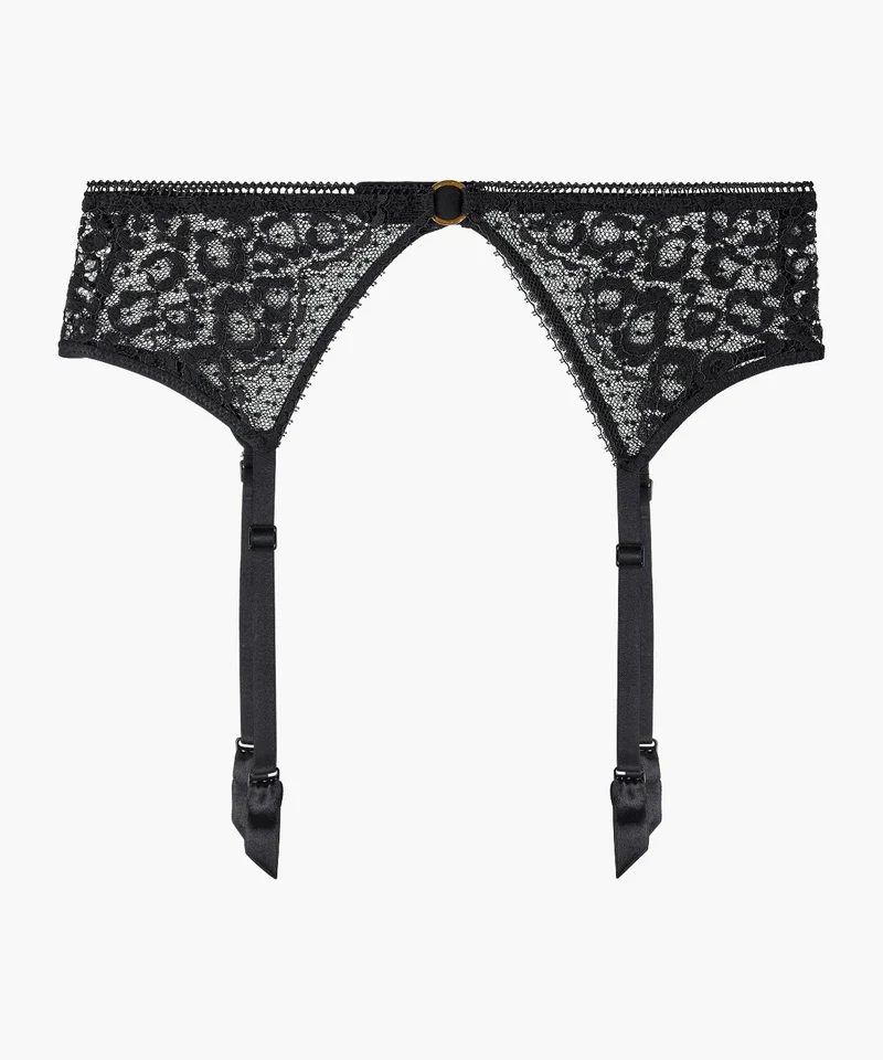 Illusion Fauve Porte-jarretelles Black