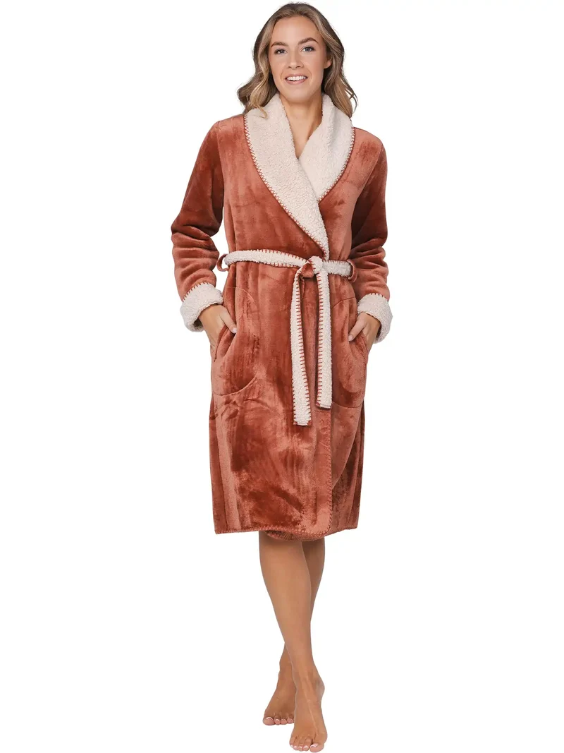 Pastunette dames Badjas Fleece - Morning Gown