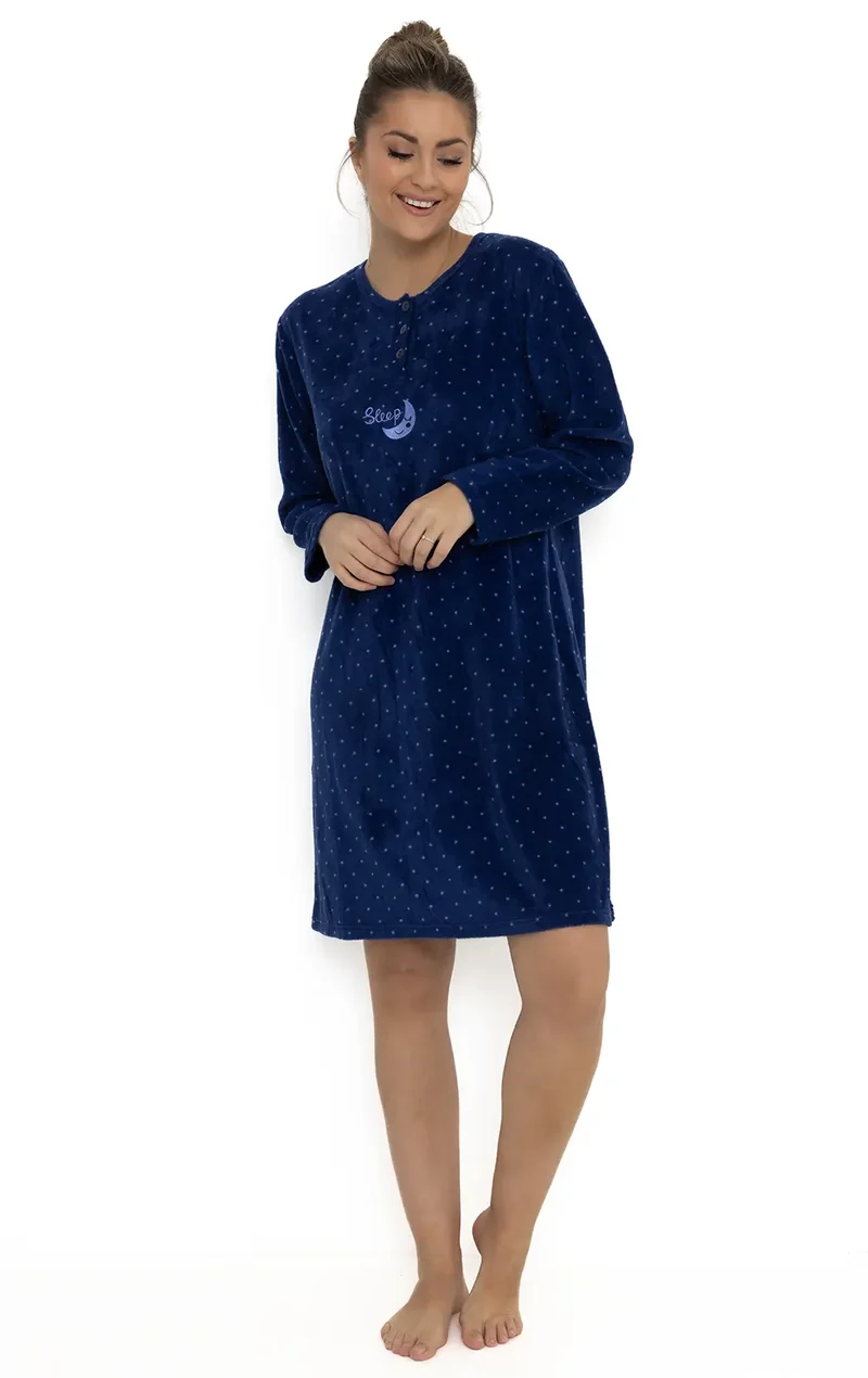 Cocodream Fleece nachthemd dames - Dots