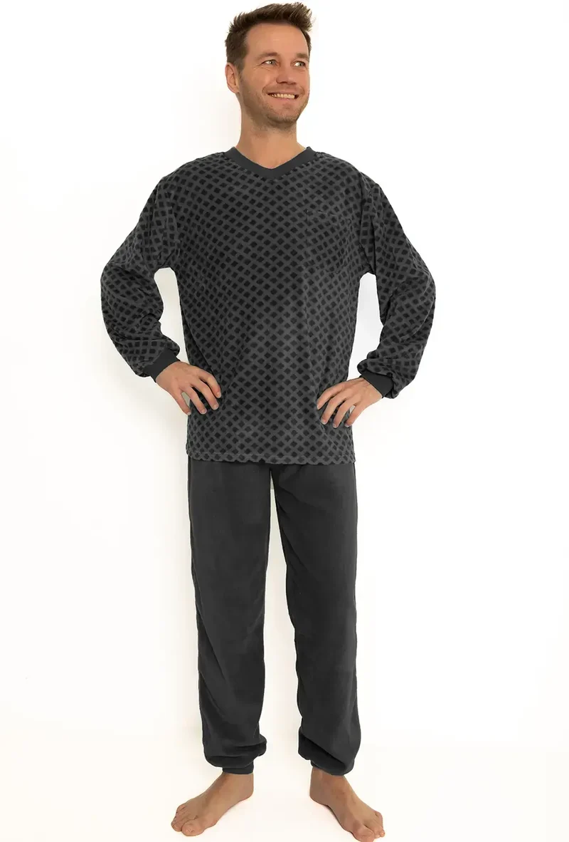 Outfitter Fleece heren pyjama - Squares