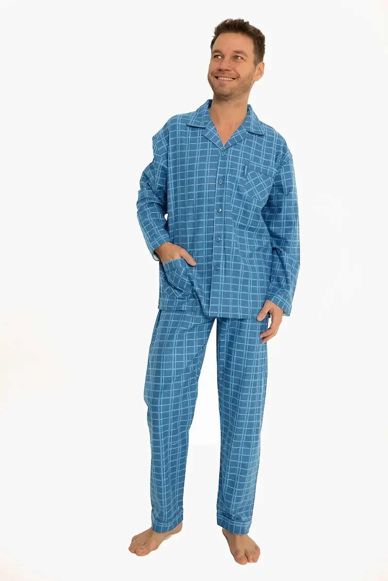 Outfitter flanellen heren pyjama - Ruit