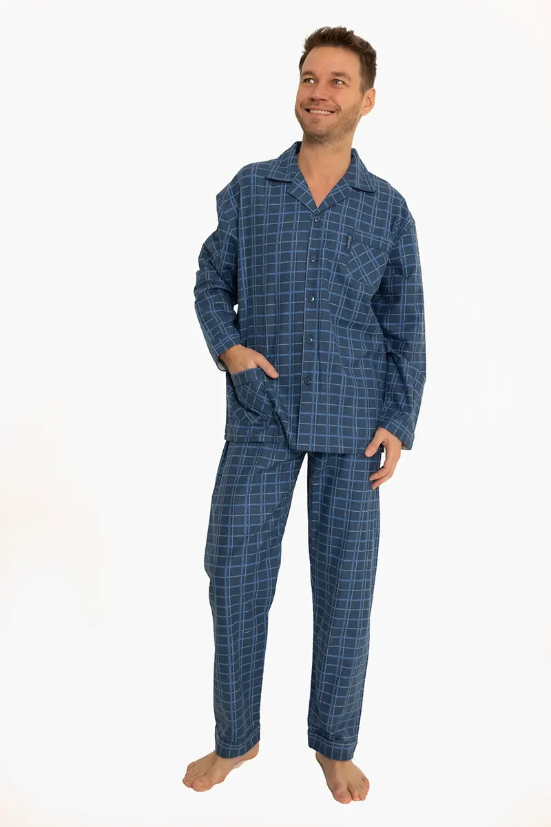 Outfitter flanellen heren pyjama - Ruit
