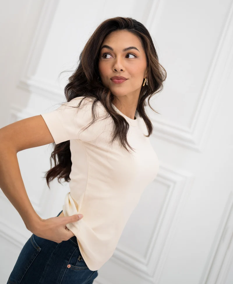 Luxe & soft T-shirt LA MASSY Butter