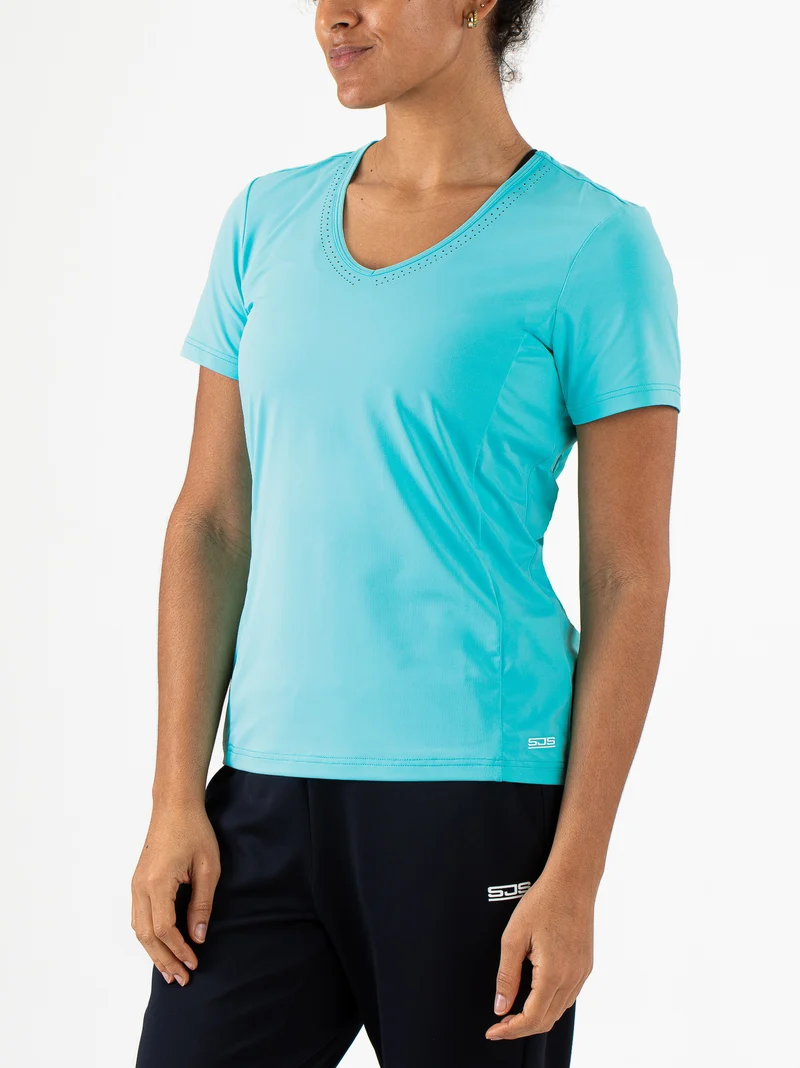 Sjeng Isadee Lady tee - aruba blue