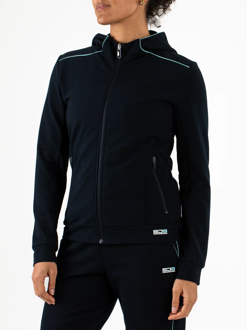 Sjeng Francisca Lady hooded jacket - black