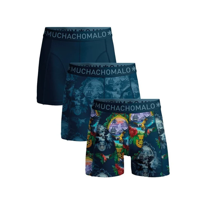 Men 3 Pack Boxer Shorts Pirate Parrot PIRATEPARROT1010