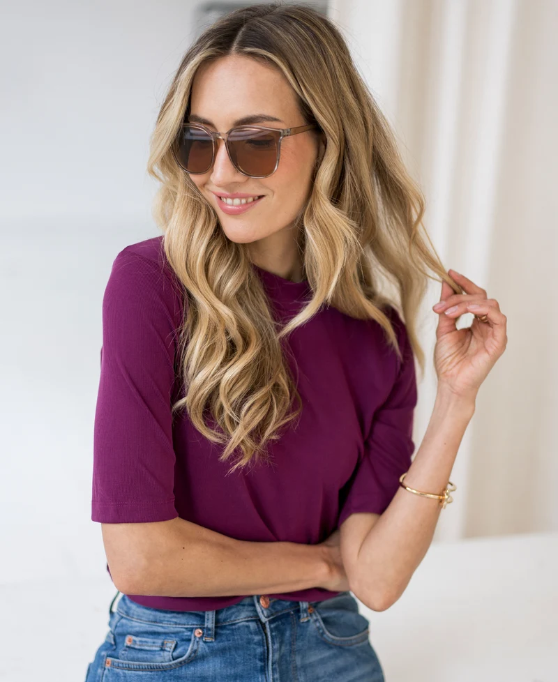 Rib coltop LA MIXY Magenta