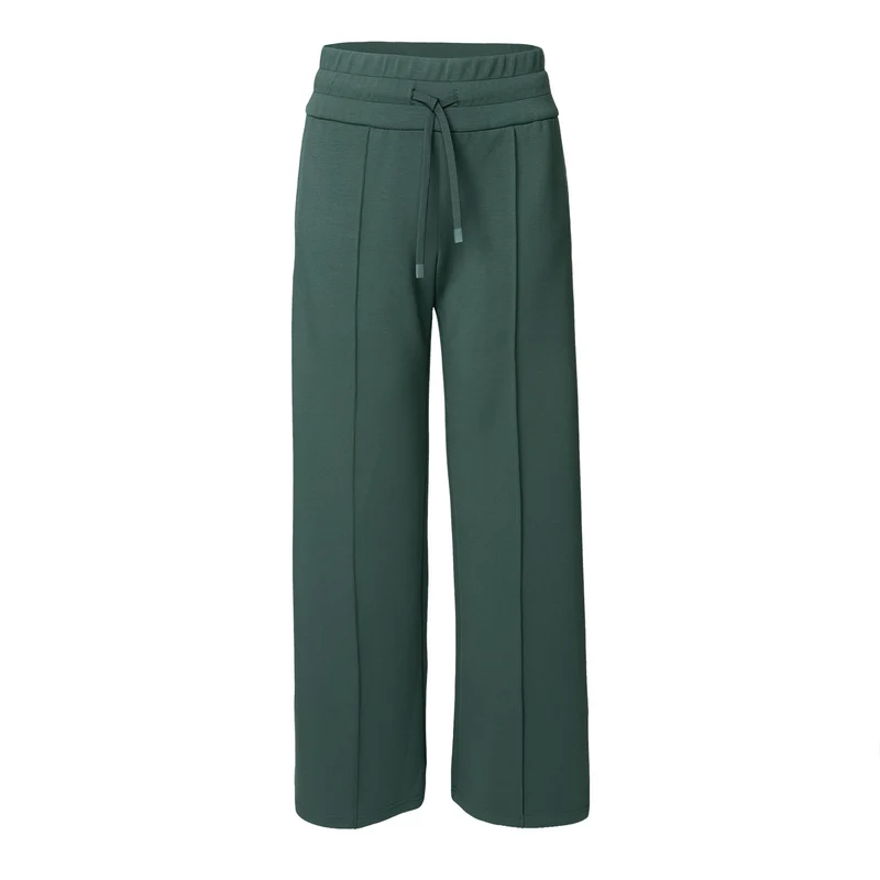 Indian Maharadja Women Soft Supreme Wide Leg Pant Hunter Green