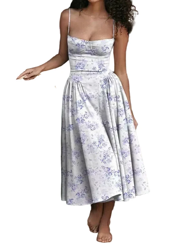 Dames Bustiertop met Grote Zoom en Print Zomerstijl