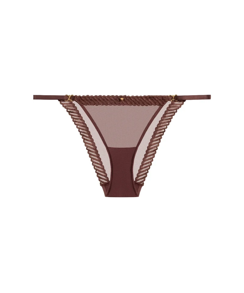 Sheer Emotion Culotte taille basse Sepia