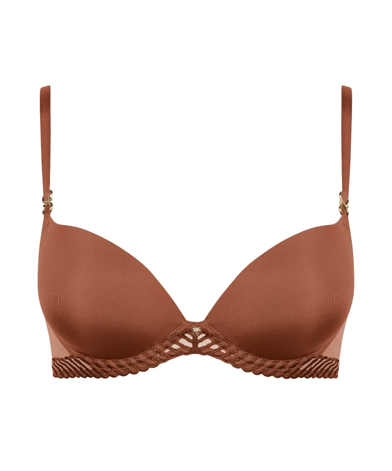 Sheer Emotion Soutien-gorge Push-up coques Honey